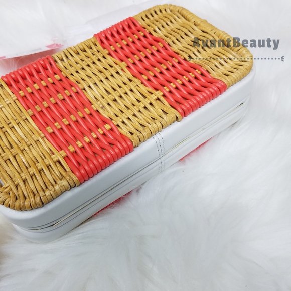 Kate Spade Kitt Clutch Wicker Peach Melba Multi - Picture 12 of 12